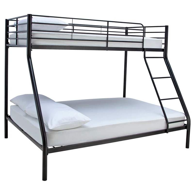 Wholesale High Quality Modern loft triple metal bunk bed adults Kids bedroom furniture for Dormitory School Hotel Home