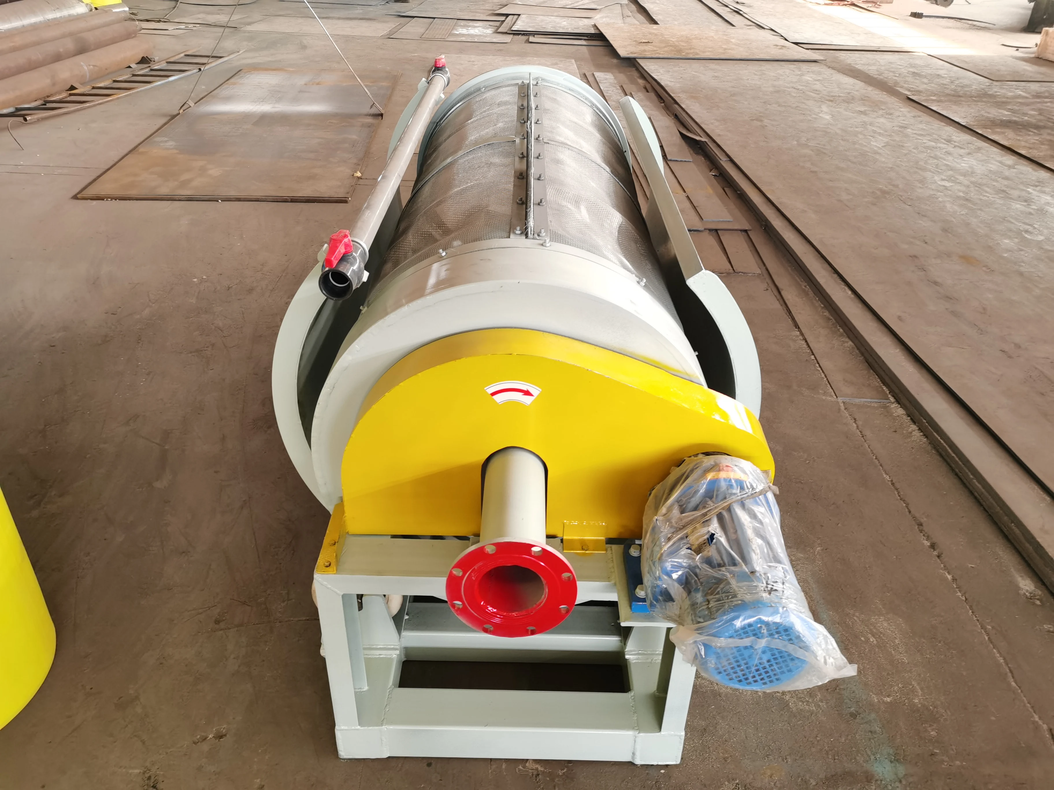 Rotary Drum Filter for Slaughterhouse Waste Water Treatment Drum-shaped Filtration Machine