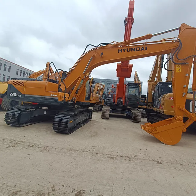 used good construction equipment hyundai 220lc-9s machine with high quality on hot sale in shanghai