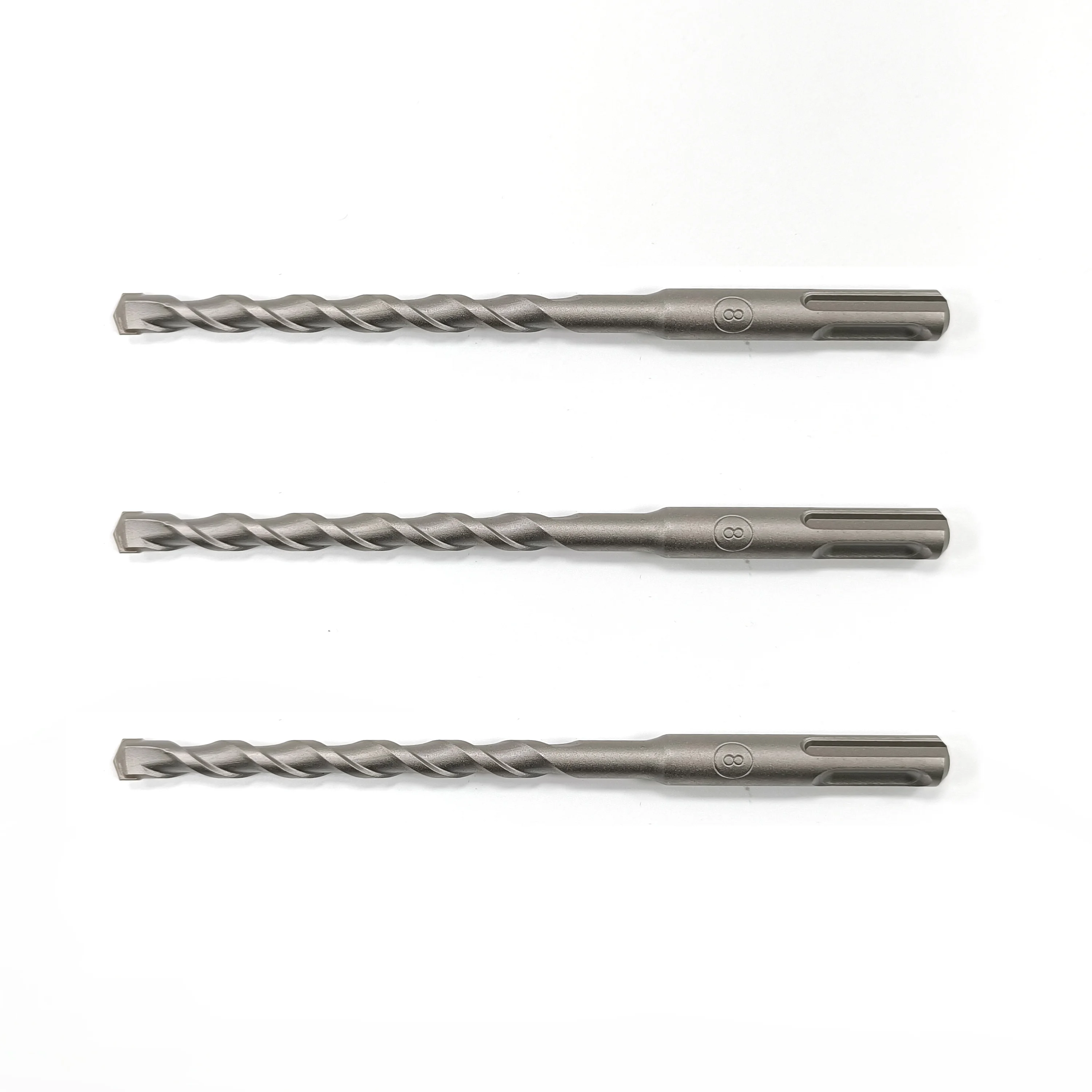 Used for Bric Compatible SDS-PLUS Shank YG8 Carbide Four Pit Dual Half Round Flute and 2 Cutting Edges Hammer Drill bits