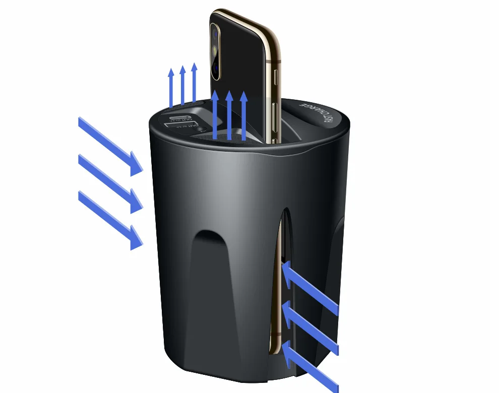 
X9 10W Car Wireless Charger Cup Qi Wireless Chargting Stand Holder For iPhone 12 XS Fast Wireless Chargting 