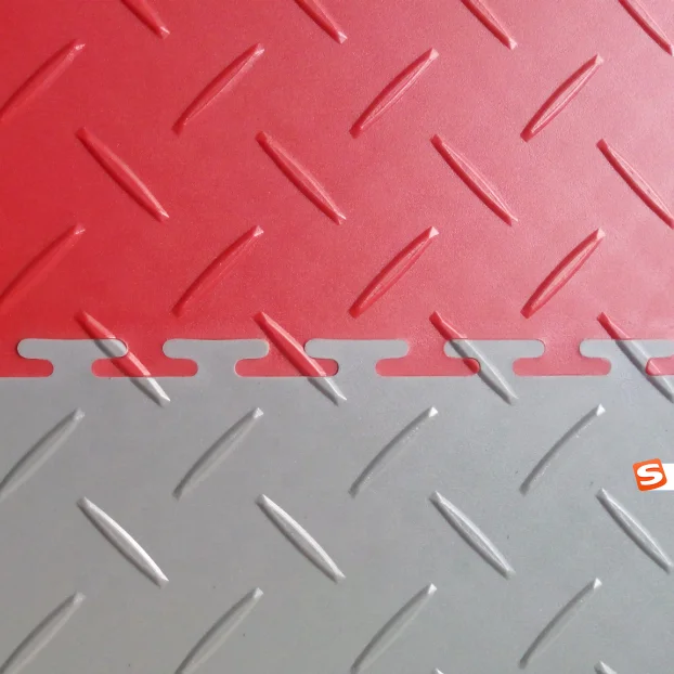 Хит продаж напольная плитка для гаража из ПВХ с блокировкой/съемный пластиковый напольный коврик мастерской виниловый пол