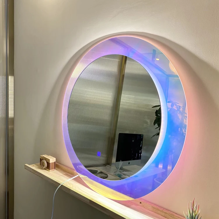 Acrylic Mirror Wholesale Home Decorative Mirrors Living Room Rainbow Irregular Retro Mirror