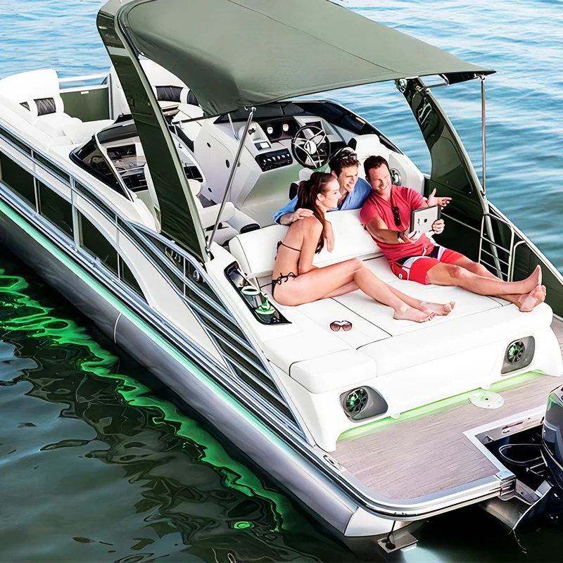 New Creative Water Bus House Boat Pontoon Luxury Yachts with motor for sale