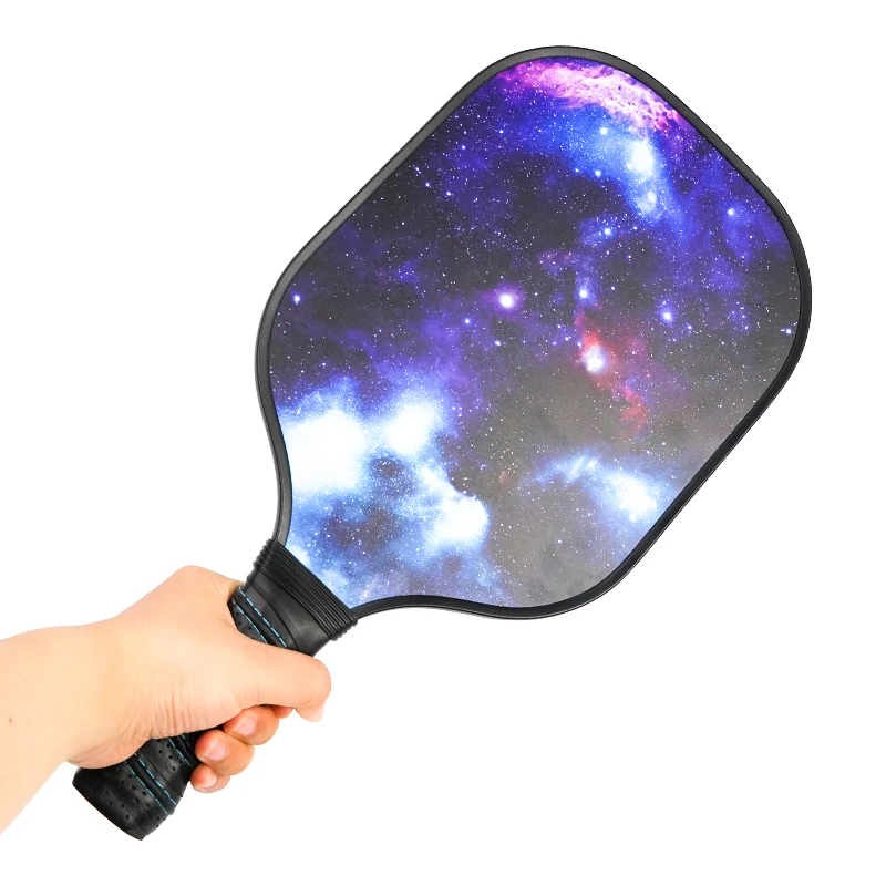 wholesale carbon fiber fibreglass pickleball paddle set custom logo pickleball paddle with PP Honeycomb Inner