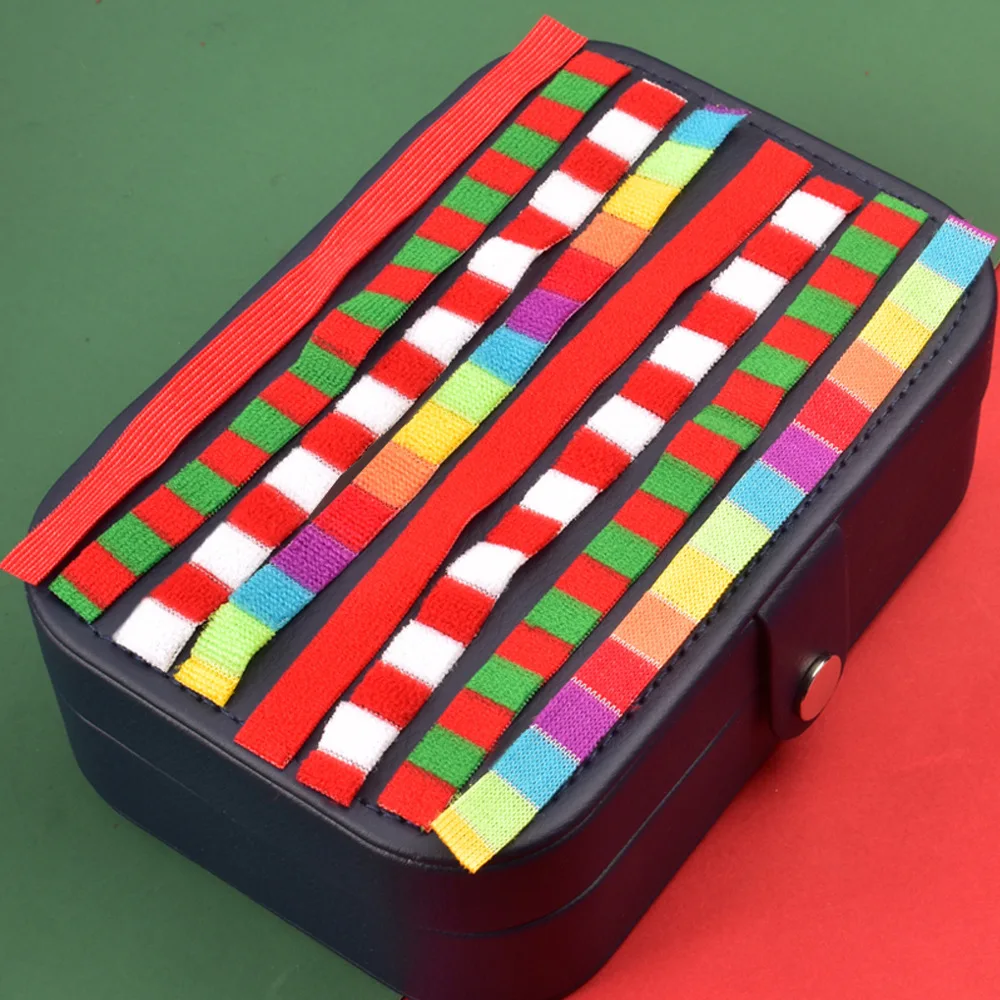 Mini Christmas Scarf Stripe Knitted Scarves Small DIY Doll Clothes for Litter Pet Dog Cat Wine Bottle Christmas Gift Decoration