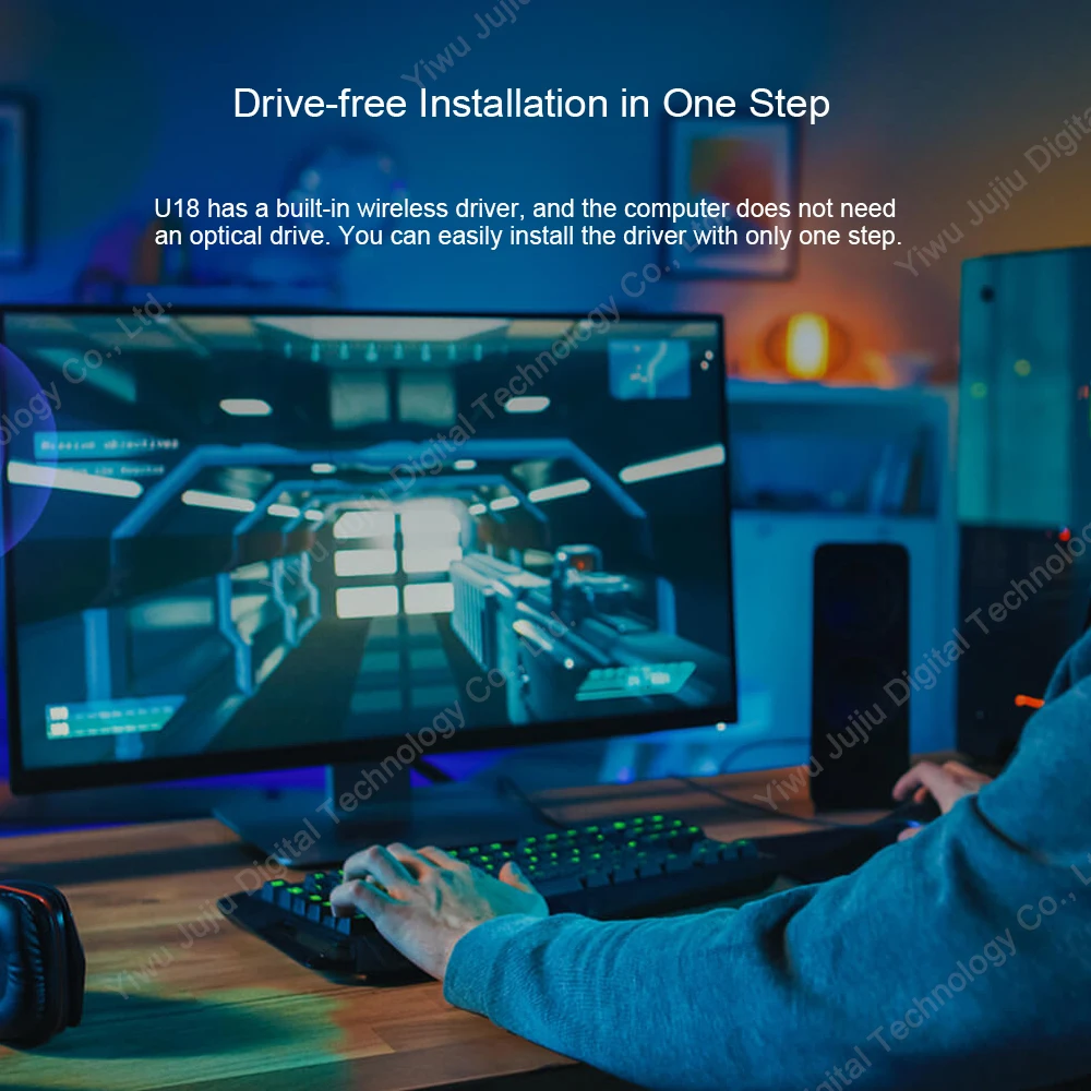 Tenda U18 AX1800 Wi-Fi 6 Dual Band USB Adapter wifi 2.4G+5G wireless MU-MIMO USB 3.0 WPA3 for Windows 10 networking card