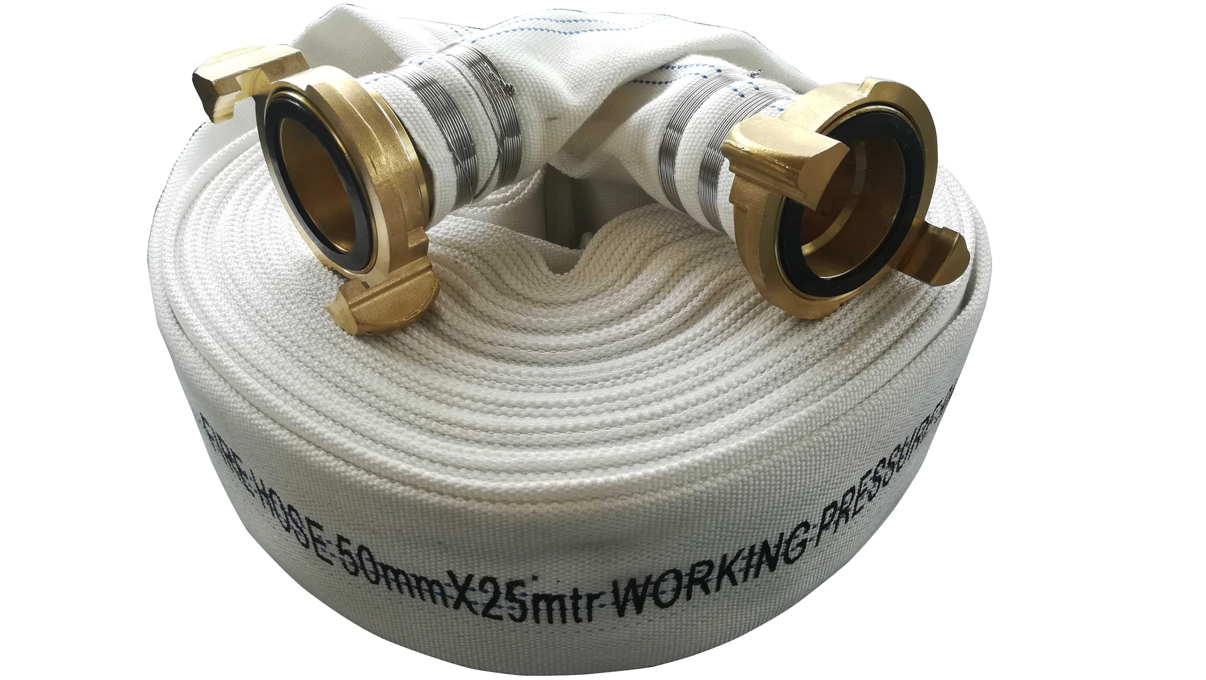 Government Bid 100% Polyester Light and Flexible Round Woven Fire Hose for Agricultural Irrigation and Fire Brigade