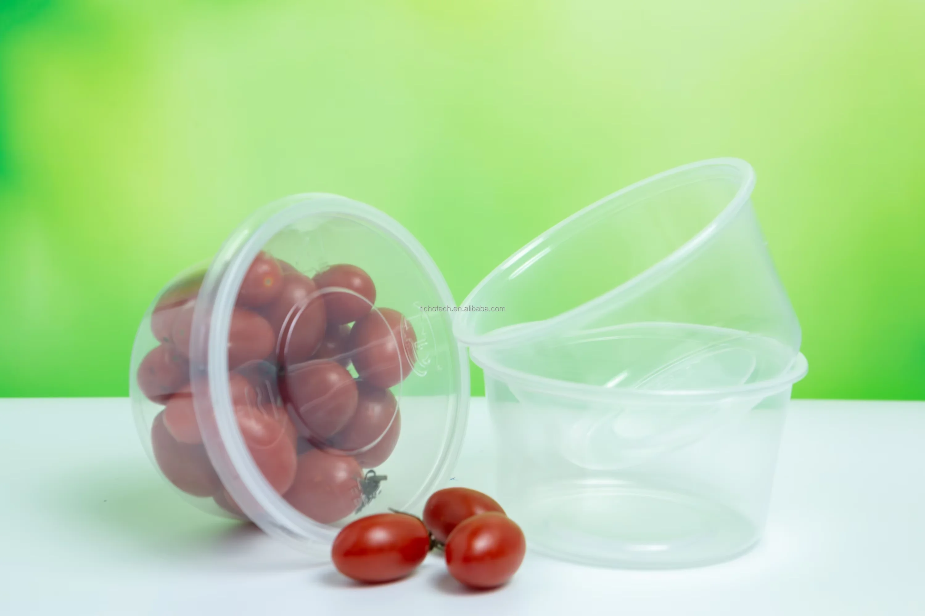 Factory Wholesaler PET Disposable Clear Plastic Bowls for Food Soup with Lid Clean and Easy Take Containers