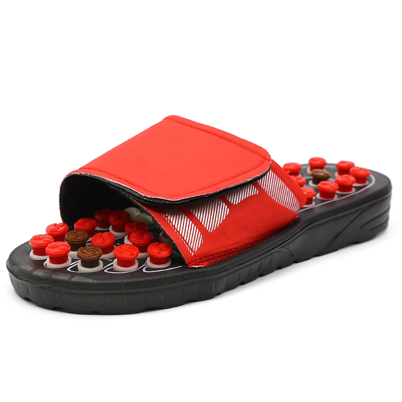 Foot Reflexology Acupuncture Therapy Massager Walk Stone Shoes Acupuncture Cobblestone Massageador Sandal Feet Massage Slippers