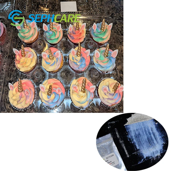 Edible Glitter rainbow dust lustre edible shimmer powder food coloring gold pigment for bakery