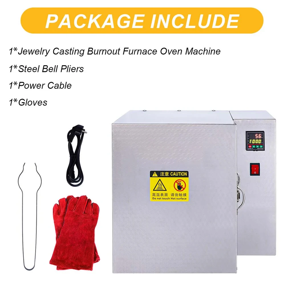 800 degree four sided baking furnace gypsum mold constant temperature box 1500W digital display heat treatment