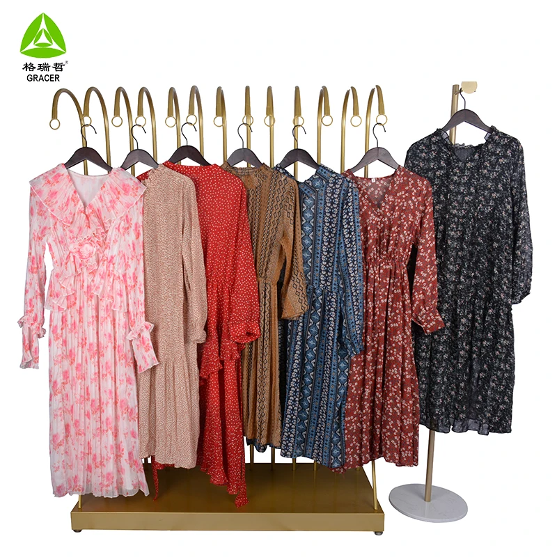 Wholesale Used Ladies Silk Dress Import Used Clothes To In India Ukay Ukay Bale Dress Second Hand Clothing
