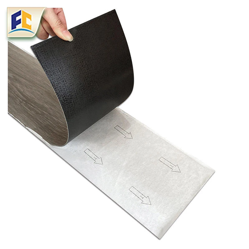 Peel and Stick Plastic SPC Tiles for Easy Installation Luxury Charcoal Wooden Boards with Skidproof Profile Durable LVT Flooring