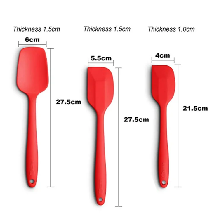 Heat Resistant Food Grade Silicone Spatula Set