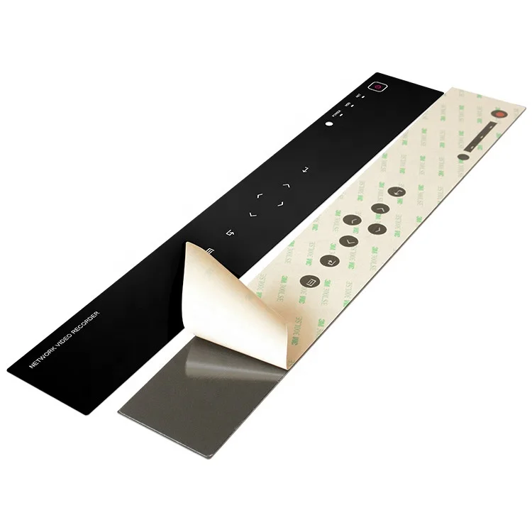 Polycarbonate material keypad membrane switch panel overlay sticker