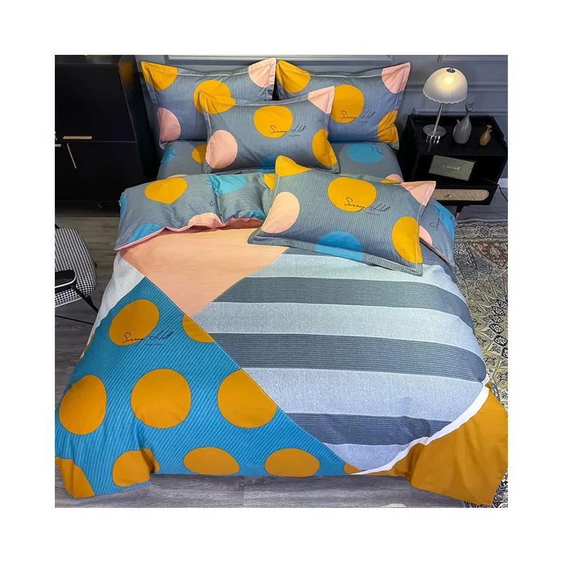 2021 new style hot-selling modern style bed pure cotton bed skirt four-piece bedding