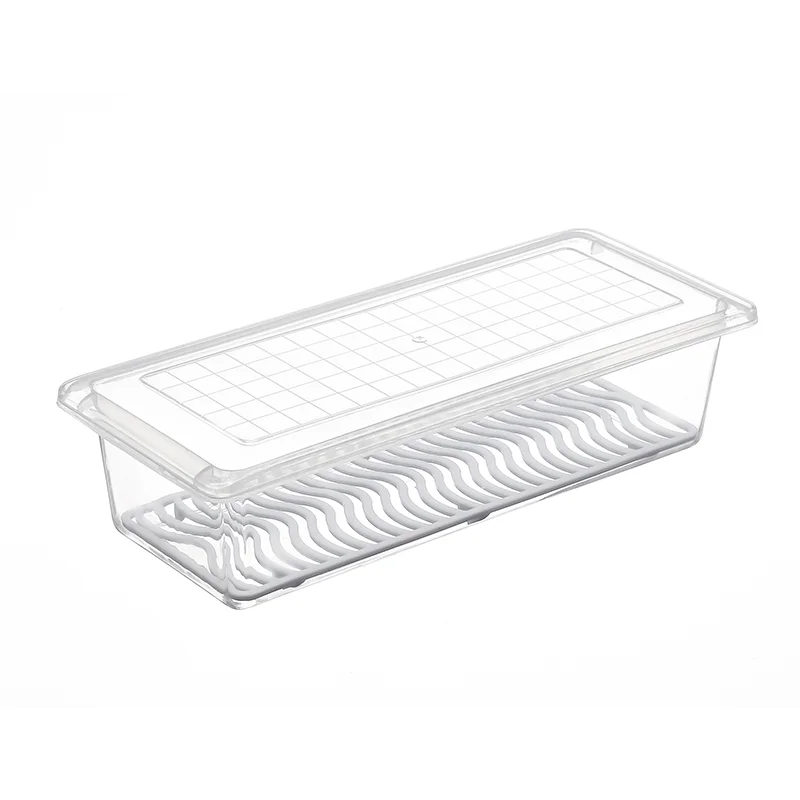 Wholesale Large-Capacity Draining Fresh Fish Box Food Vegetable Freezing Storage Box
