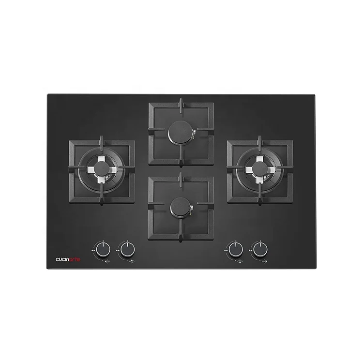 
Hot Selling Black Tempered Glass Gas Hobs Used For Kitchen With 4 burner Gas Stove 