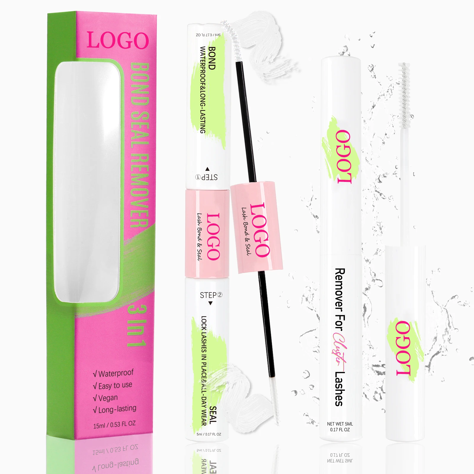 Diy Lash Extension Glue Lash Glue And Bond For Clusters With Logo 5ml Custom Fast Drying DIY Segment Glue