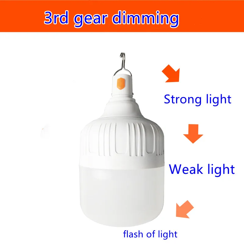 Outdoor Charging Lamp Camping Home Usb Rechargeable Led T Shape Emergency Light