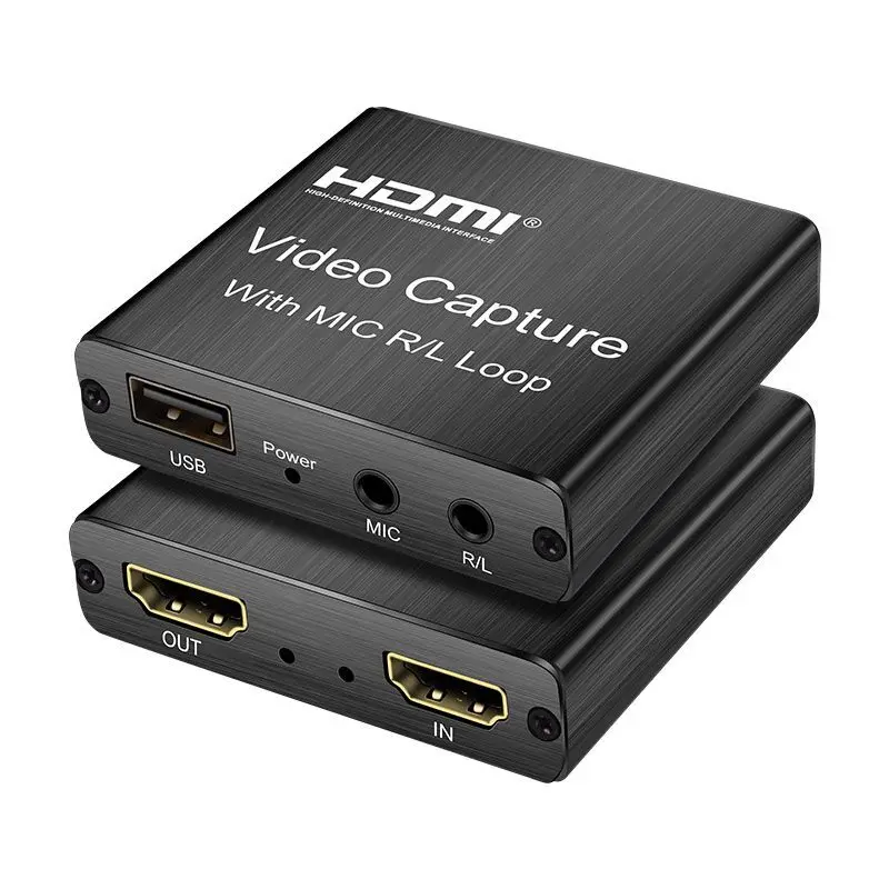 Video Capture Card hd 1080p to usb Video Capture Card USB to HDTV with loop 4K HDMI Game Capture USfor XBOX PS5 OBS Live