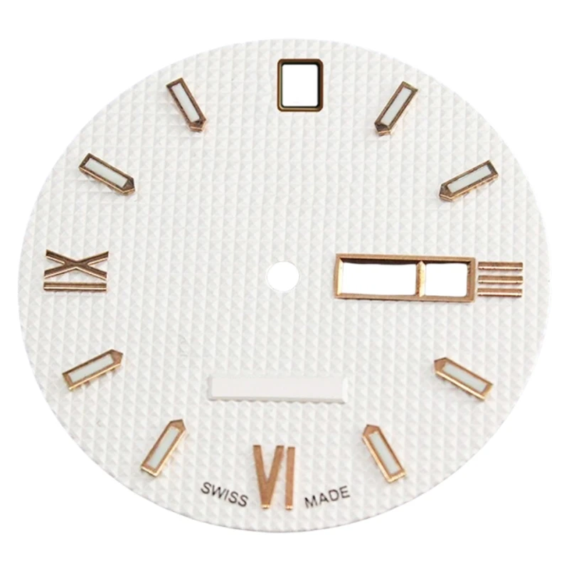 Factory can print LOGO wholesale production high-end generous Roman luminous scale double calendar window watch literal face