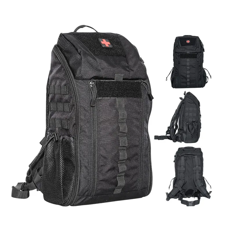 Nylon bag first aid survival kit tactical bag medical backpack with emergency survival kit for outdoor first aid