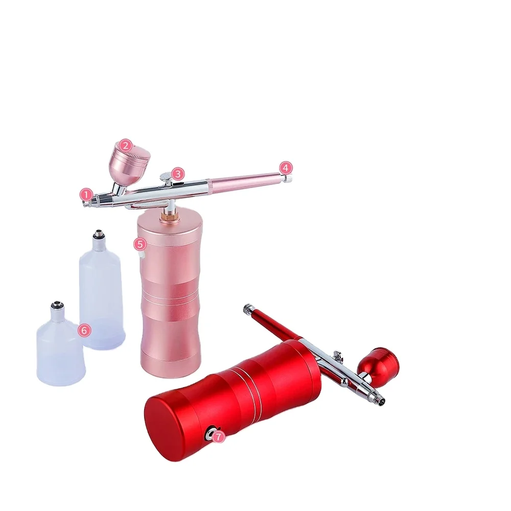 Portable Oxygen Injection Tools, Cordless Compressors, Handheld Rechargeable Spray Guns, Hairdressing, Manicure, Tattoo Coloring