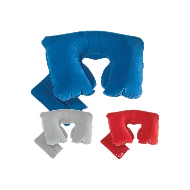 Lightweight Quality Custom Inflatable U Shape Pillow Inflatable Beach Pillow for Travel