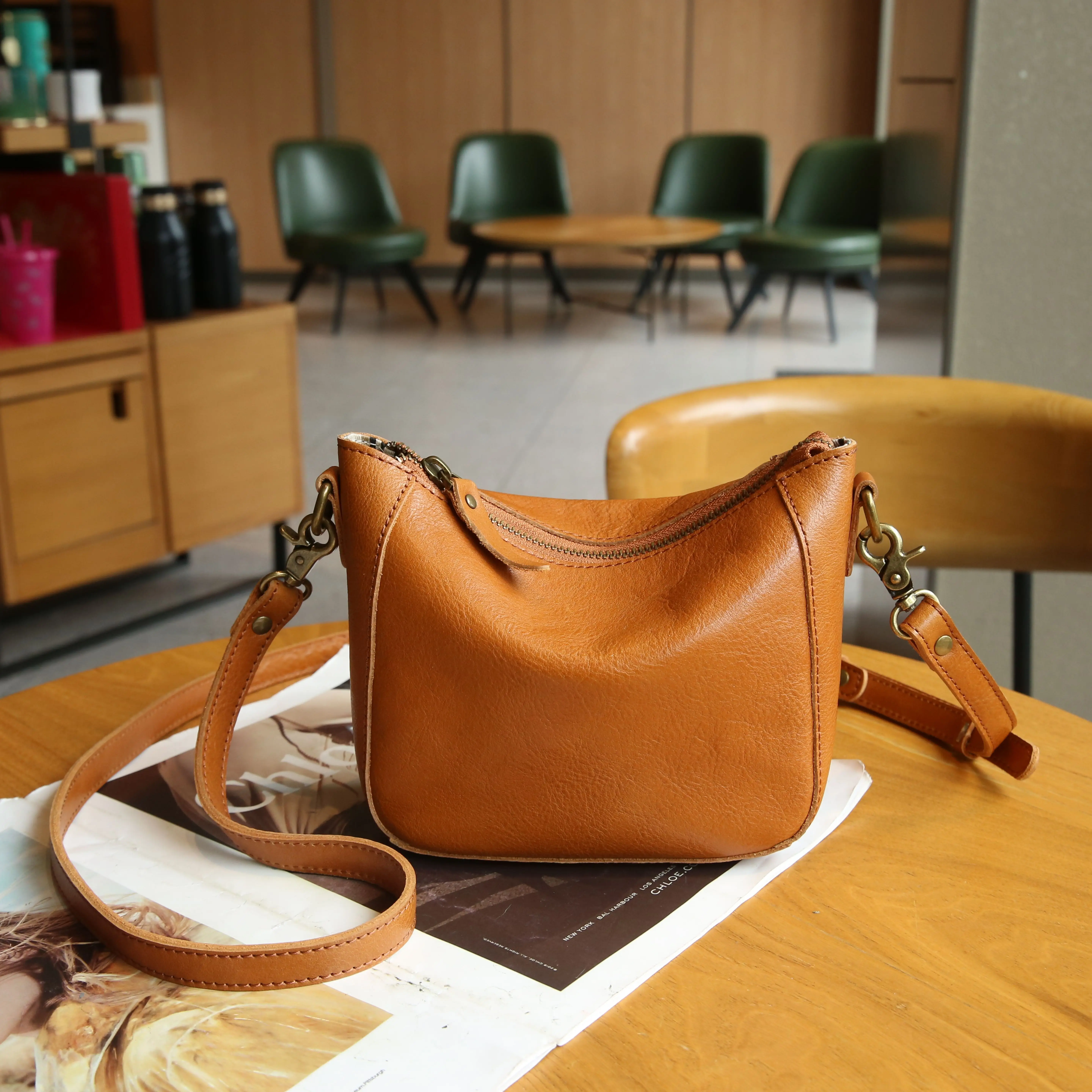 Cowhide Leather Women Shoulder Bags Large Capacity Clutch Handbags Italian Genuine Leather Bag