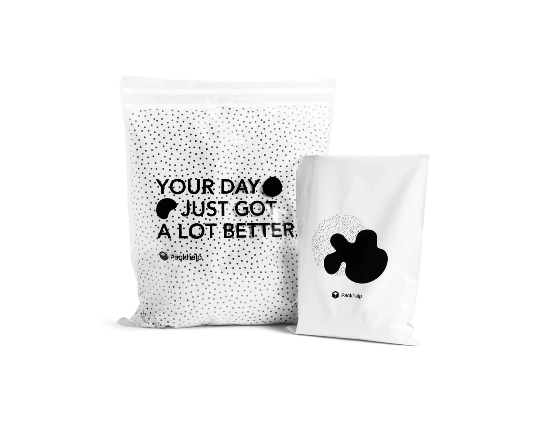 Eco Friendly Custom Biodegradable Kraft Paper Mailing Bag packaging Courier Bag Recyclable Envelopes Bag With Transparent Pocket