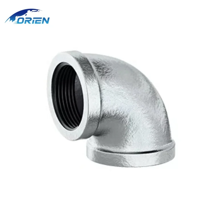 Cast Clamp Mech Galvanized Malleable Iron 90 Degree Elbow Corrosion Preventive Dn15/20/25/32/40/50 Galvanized Elbow