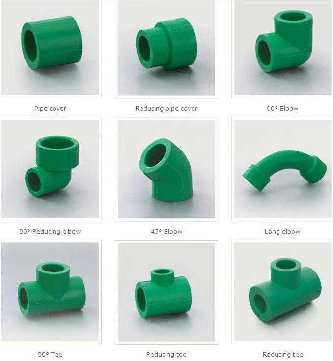 OEM ODM Plumbing Materials Size Color 20mm 25mm 32mm Plastic Brass Thread Tee Elbow Pipe Fittings PPR