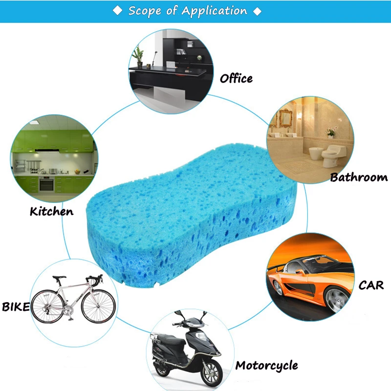 Car Wash Foam Lacquer Coating Sponges Car Maintenance Waxing Sponge For Glass Ceramic Coating Applicator Car Cleaning