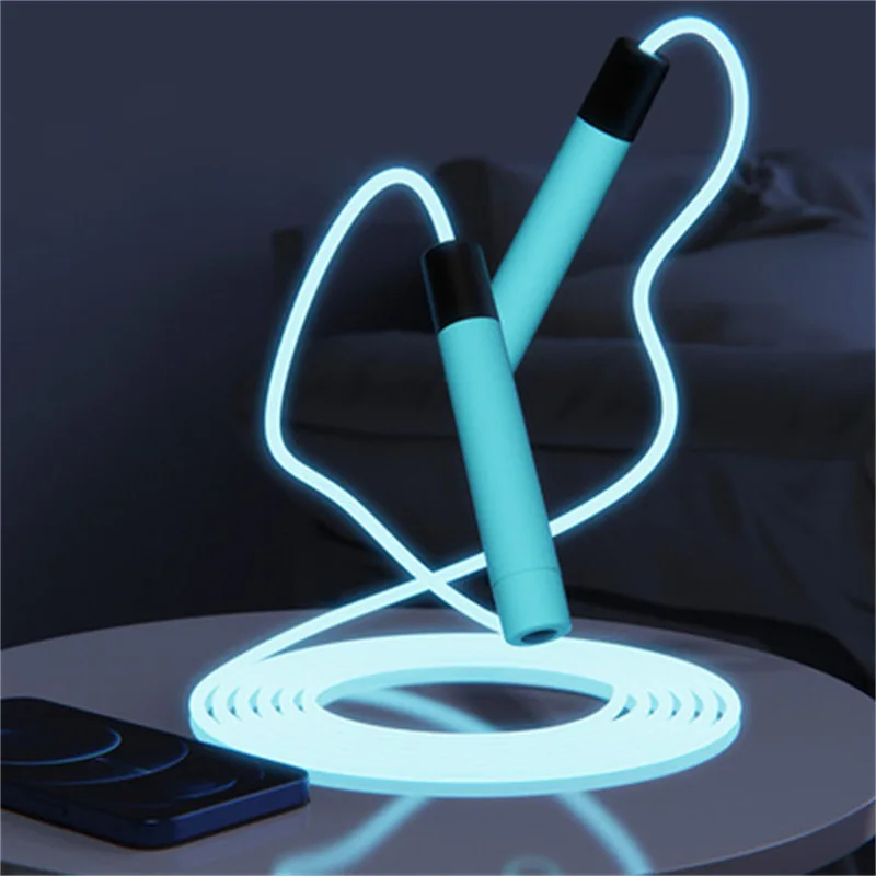 100%Factory Direct New Listing Light Up LED Jump Rope Colorful Glow Skipping Rope for Children and Adults