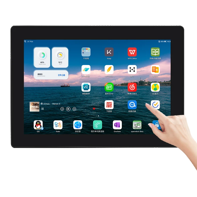 10 1 дюймов настенный ЖК сенсорный экран монитор емкостный Multi-Touch для промышленности и коммерческих