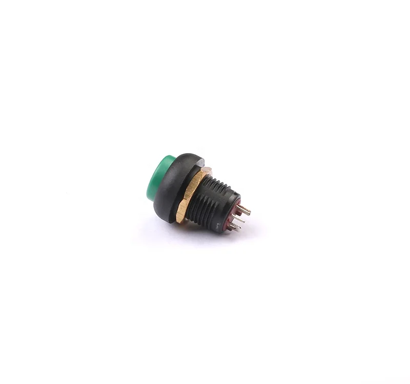 SPST с плоским верхом 4 Pin 12 мм Вт водостойкый LED мини пластиковые