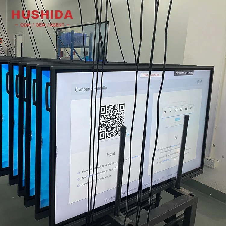 OEM HUSHIDA индивидуальная интерактивная доска 55 65 75 86 98 110 дюймов электронная умная для образования и