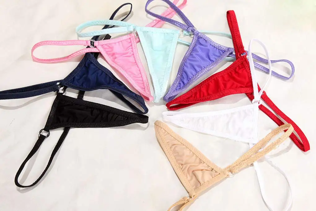 Custom Swimwear Beachwear Luxury Swimwear 2 Piece Set Extreme Sexy Mini String Bikini Beachwear for Women