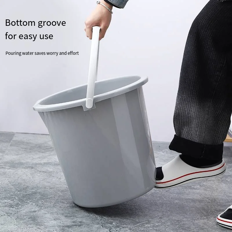 Wholesale round Plastic Household Washing Bucket with Handle 25L Large Capacity PP Material for Kitchen and Outdoor Use