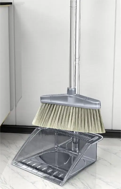 Cleaning Supplies Foldable Broom And Dustpan Set Plastic Brooms & Dustpans
