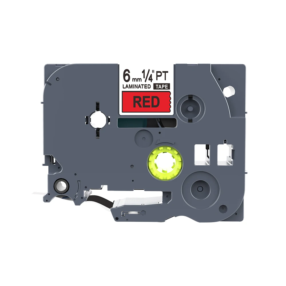 6 мм Tz411 Tze411 Tz-411 Tze-411 черного цвета на каждый день красные Совместимость ламинированные этикетки ленточного картриджа для p-касания