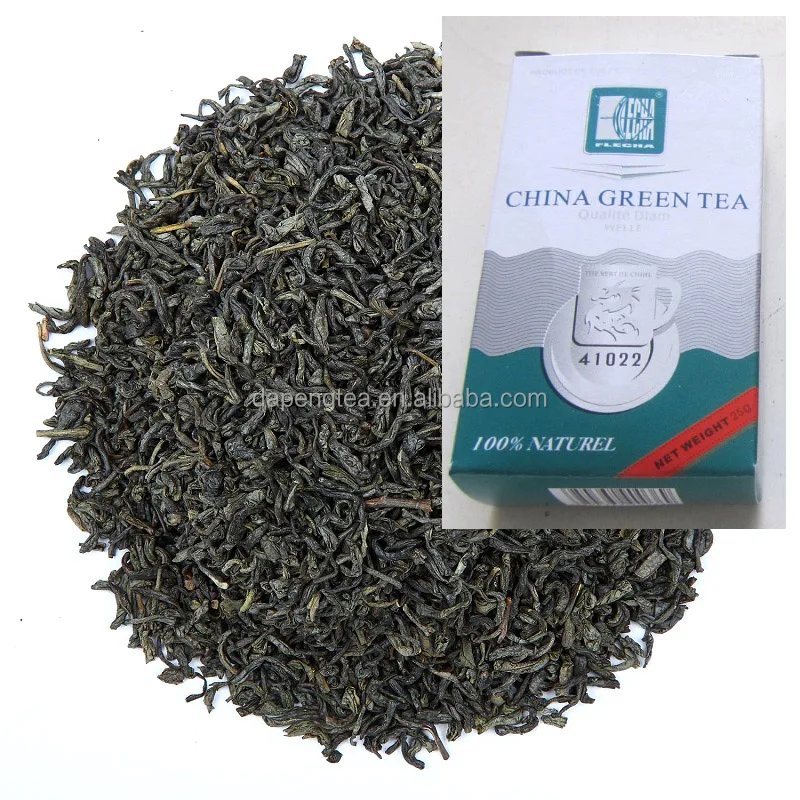 Factory price Best grade china green tea chunmee 41022 25g box packing for Mali