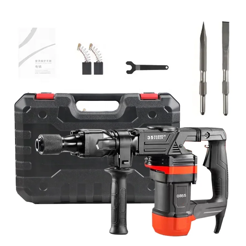 0855 Demolition Hammer 1200W Electric Jack Hammer Concrete Breaker 4000BPM