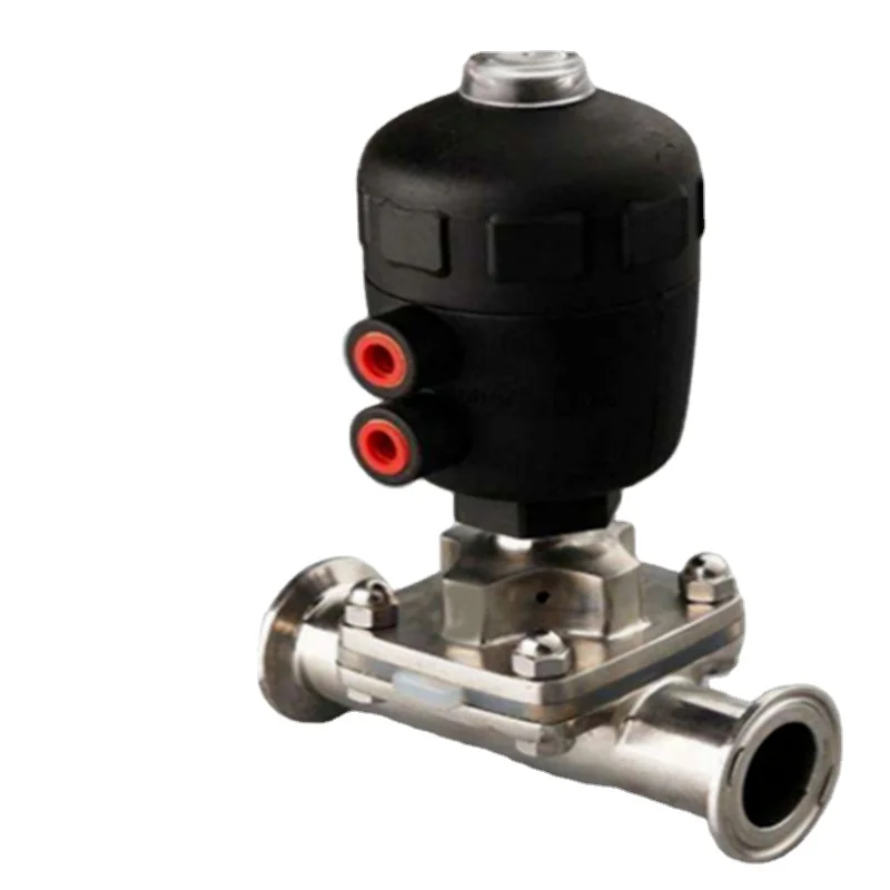 SMS19 25 32 38 51 Clamped Pneumatic Sanitary Diaphragm Valve,SS304&316 stainless steel  Globe Valve