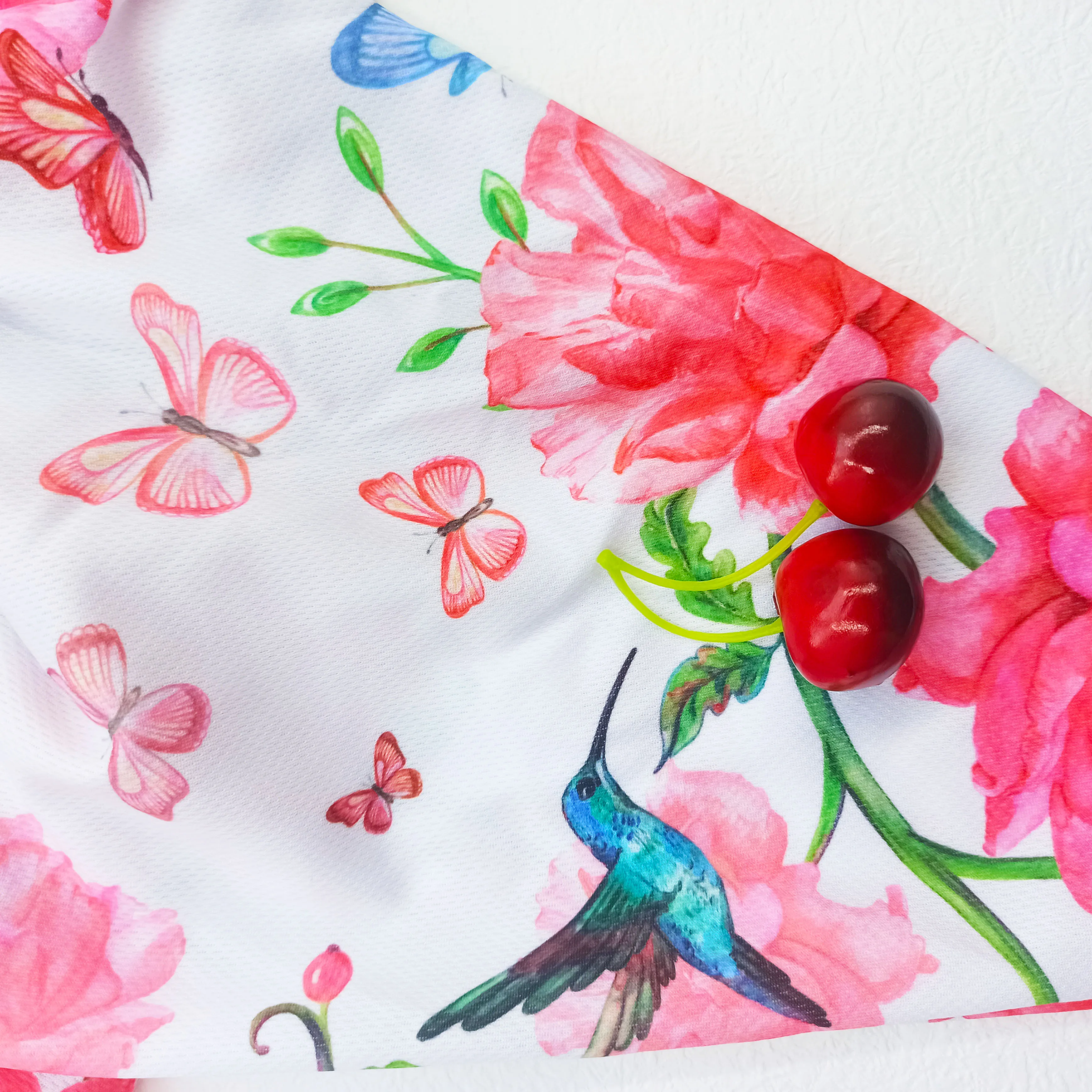 No MOQ Custom Digital Printing Athletic Knit Poly Lycra Fabric Printed