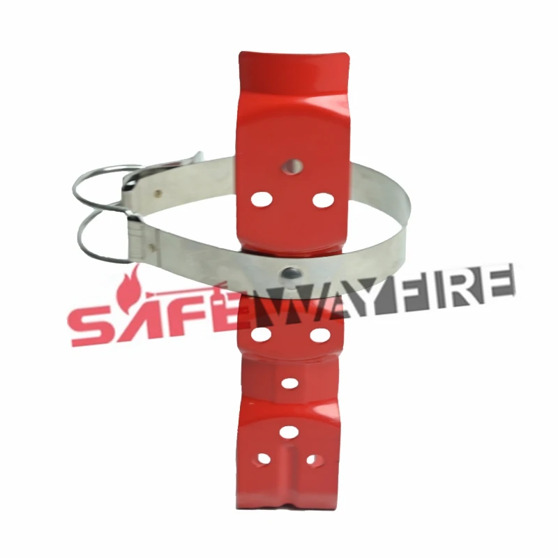 2.5LB 5LB 1KG 2KG Portable Red Metal Fire Extinguisher Bracket For Car
