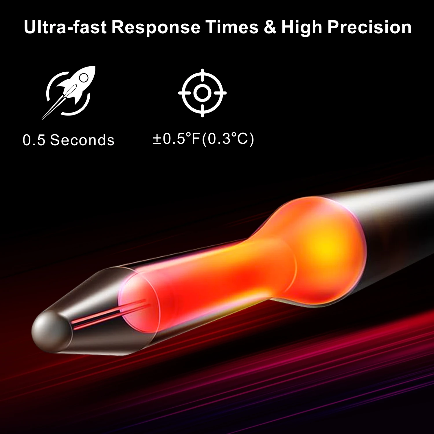 Newly Released Stylish Digital Meat Thermometers Fast Reading Instant-Read Oven BBQ Kitchen Temperature Function Household Use