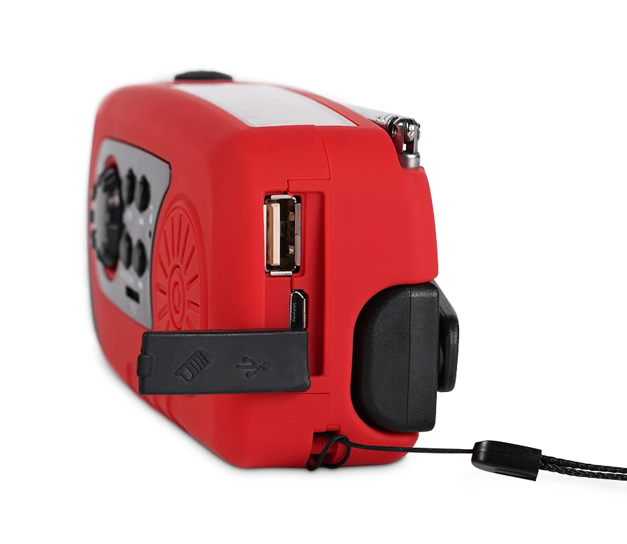 
pocket usb hand crank solar radio fm radio 
